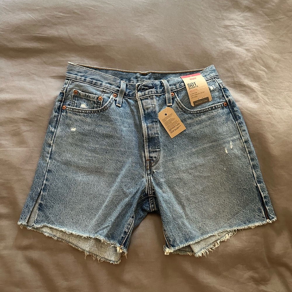 Levi's 501 Vintage Blue Denim Shorts